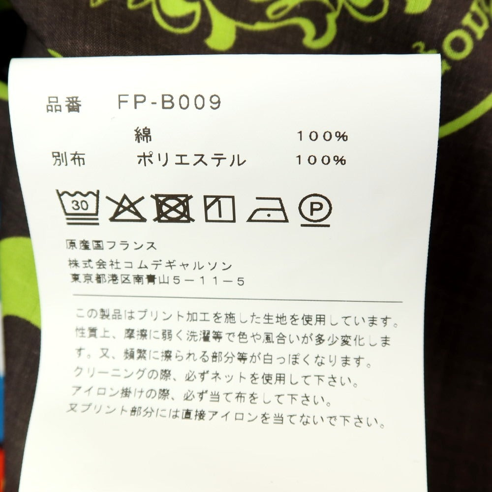 【中古】コムデギャルソンシャツ COMME des GARCONS SHIRT 2025年秋冬 Football Scarf Shirt レギュラーカラー カジュアルシャツ ブラックxマルチカラー【サイズS】【 状態ランクA 】【 メンズ 】