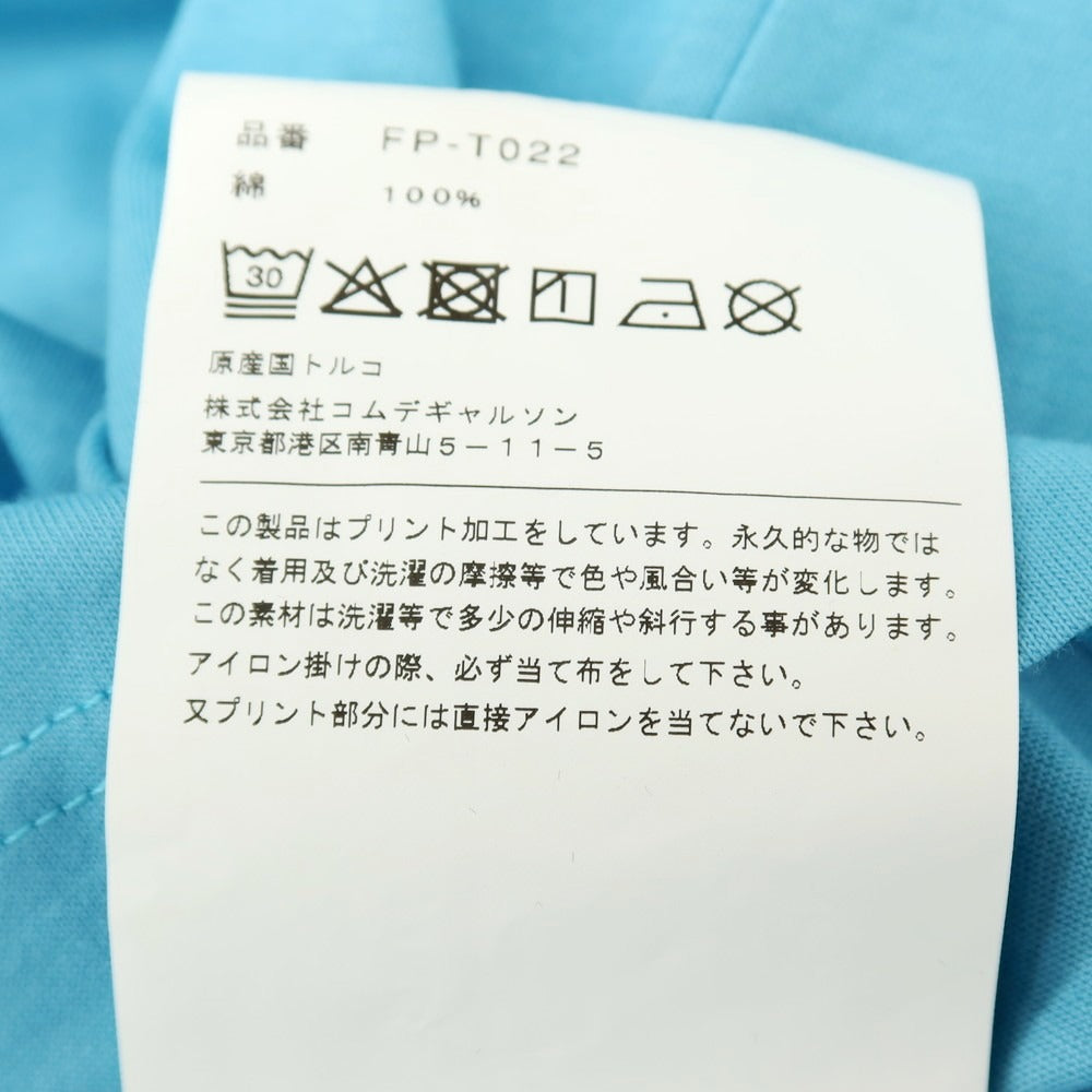 【中古】コムデギャルソンシャツ COMME des GARCONS SHIRT 2025年秋冬 コットン クルーネック 半袖Ｔシャツ ライトブルー【サイズXL】【 状態ランクA 】【 メンズ 】