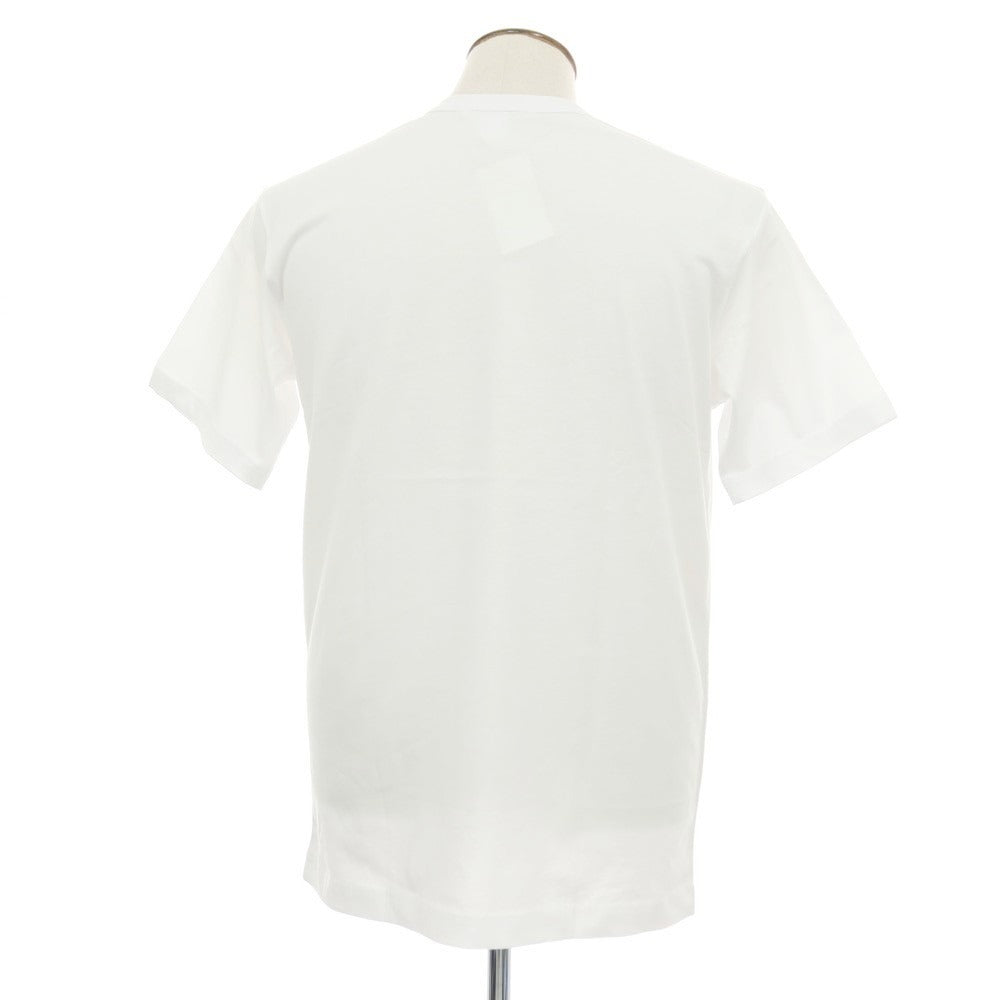 【中古】コムデギャルソンシャツ COMME des GARCONS SHIRT 2025年秋冬 コットン クルーネック 半袖Ｔシャツ ホワイト【サイズXL】【 状態ランクA 】【 メンズ 】[CPD]