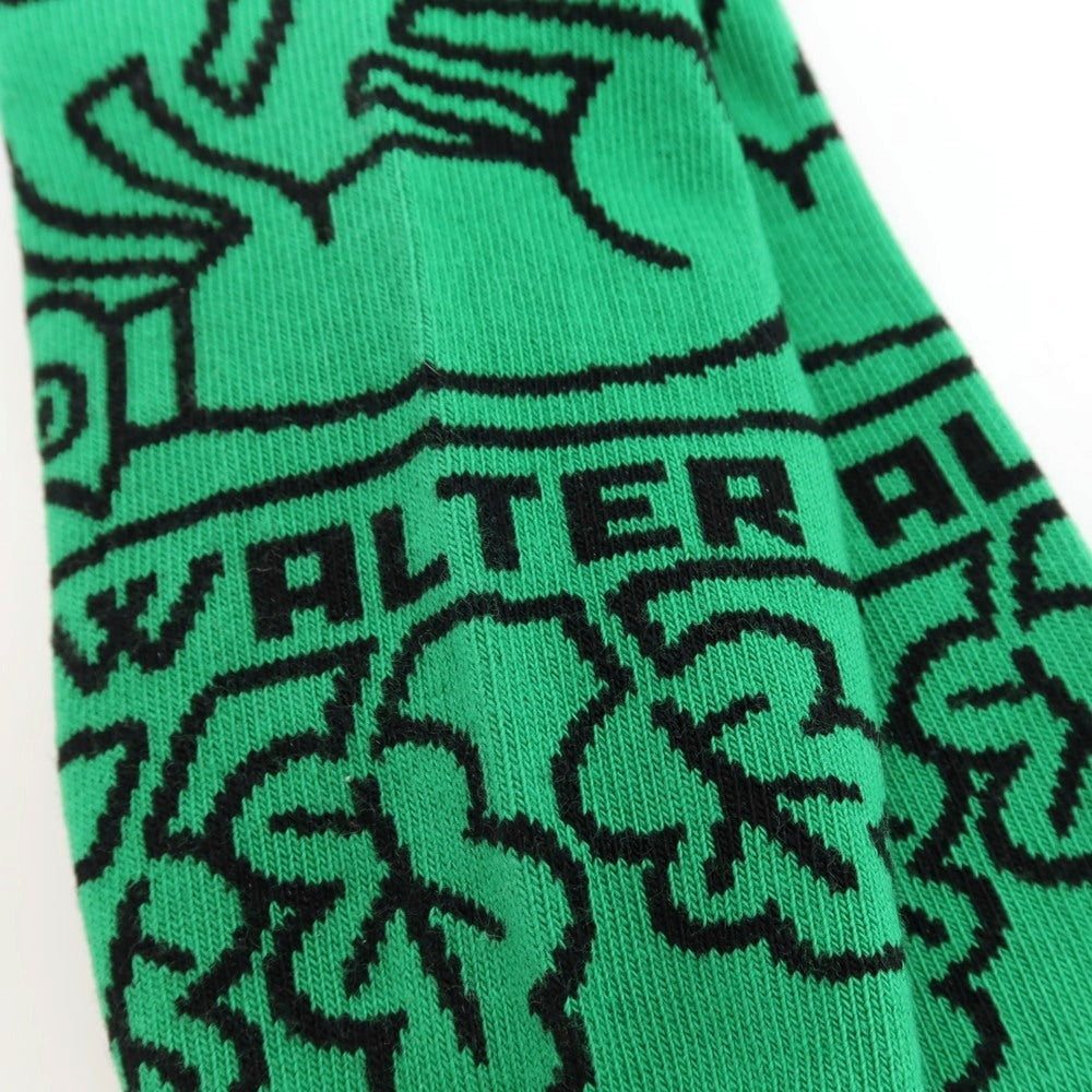 【中古】【未使用】ウォルターヴァンベイレンドンク Walter Van Beirendonck NEW EYES Socks ソックス 靴下 グリーンxブルー【サイズL】【 状態ランクS 】【 メンズ 】