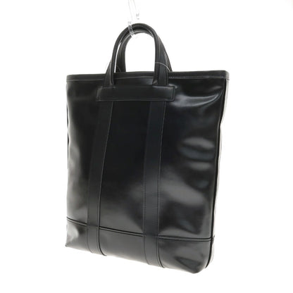 【中古】コムデギャルソン オムドゥ COMME des GARCONS HOMME DEUX 2025年春夏 合成皮革 トートバッグ ブラック【 状態ランクA 】【 メンズ 】