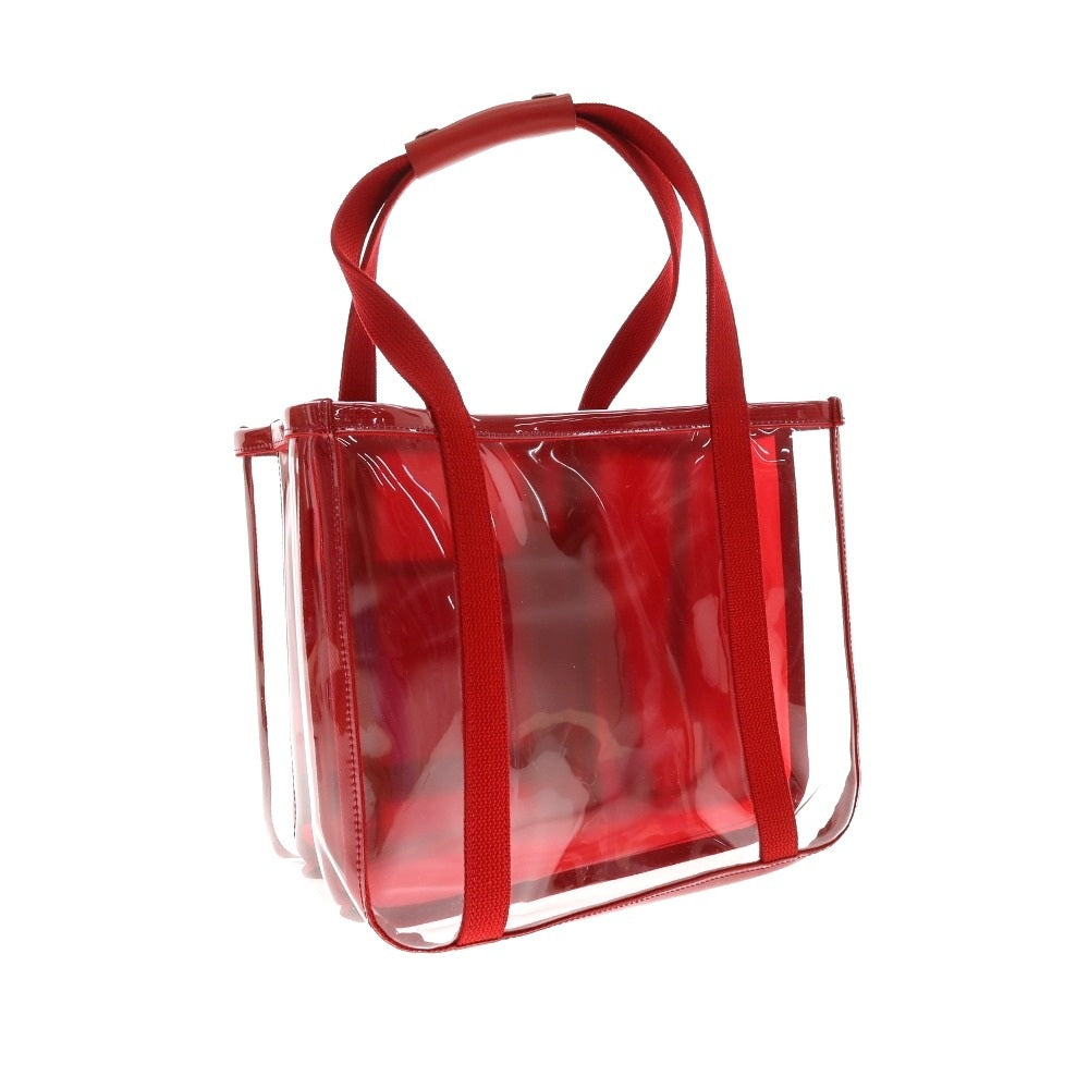【中古】チャコリ CHACOLI DOVER STREET MARKET GINZA別注 PVC トートバッグ クリアxレッド【 状態ランクA 】【 ユニセックス 】