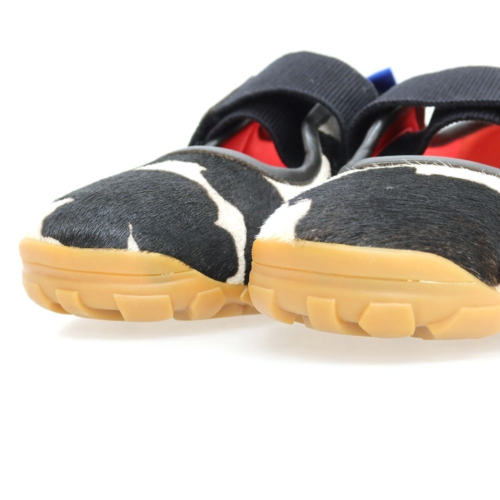 【中古】【未使用】ウェールズ ボナー WALES BONNER 牛革 スニーカー ブラックxホワイト【サイズ42】【 状態ランクS 】【 メンズ 】