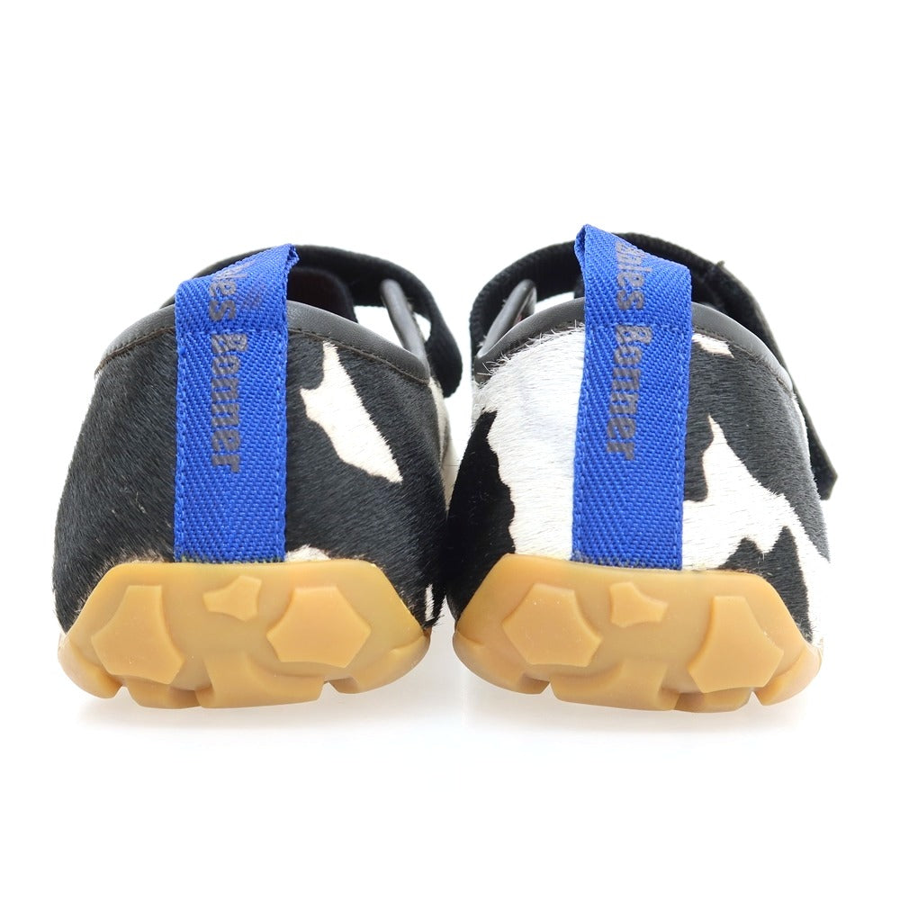 【中古】【未使用】ウェールズ ボナー WALES BONNER 牛革 スニーカー ブラックxホワイト【サイズ42】【 状態ランクS 】【 メンズ 】