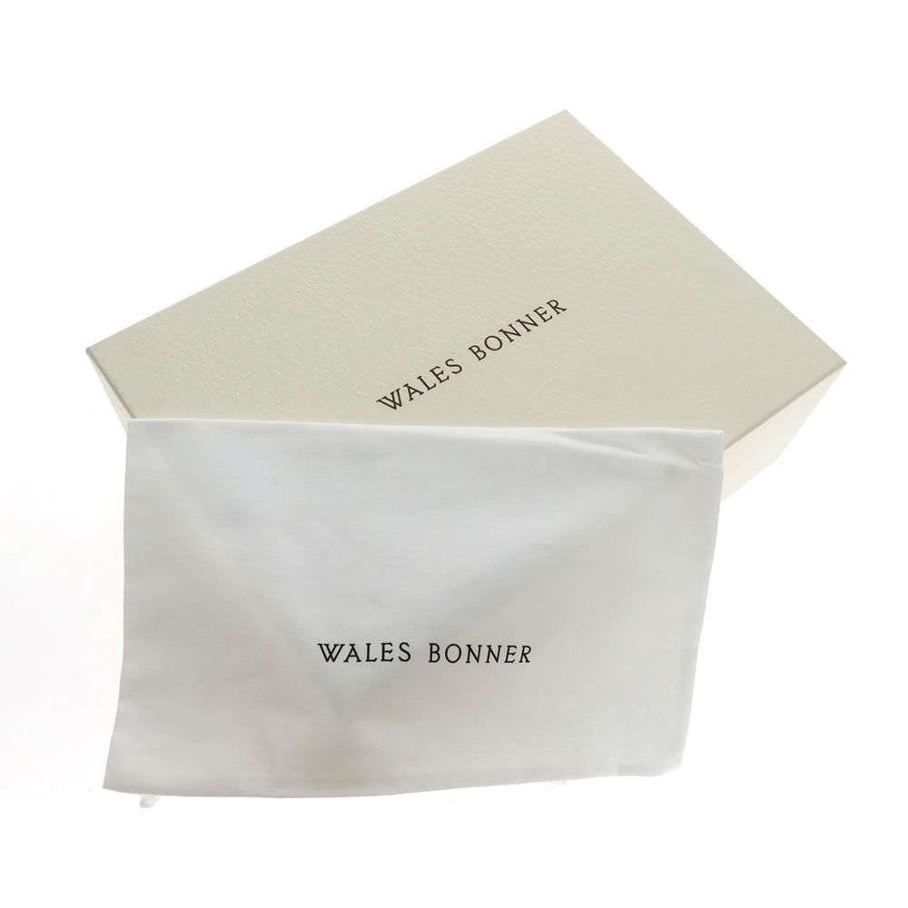 【中古】【未使用】ウェールズ ボナー WALES BONNER 牛革 スニーカー ブラックxホワイト【 サイズ42 】【 状態ランクS 】【 メンズ 】 [APD]