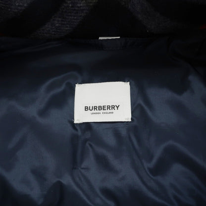 【中古】バーバリーロンドン BURBERRY LONDON カシミヤ 中綿入り フーデッドコート ネイビー【サイズS（180）】【 状態ランクC 】【 メンズ 】
