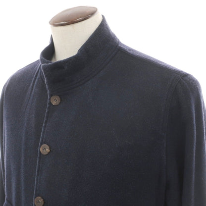 【中古】ヴァルスタリーノ VALSTARINO カシミヤ ガーメントダイ ヴァルスタリーノブルゾン スイングトップ ネイビー【サイズ50】【 状態ランクC 】【 メンズ 】