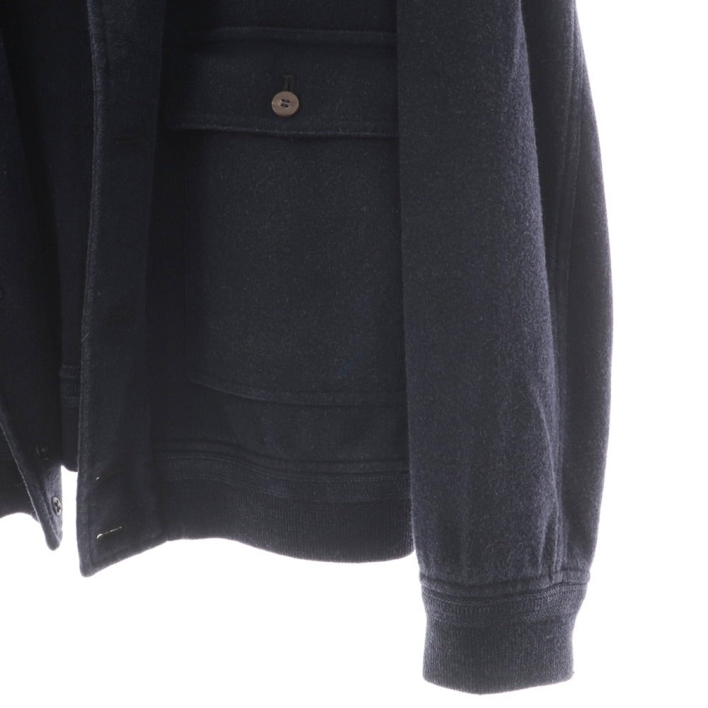 【中古】ヴァルスタリーノ VALSTARINO カシミヤ ガーメントダイ ヴァルスタリーノブルゾン スイングトップ ネイビー【サイズ50】【 状態ランクC 】【 メンズ 】