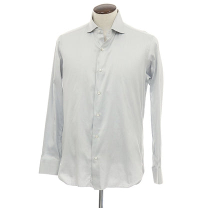 【中古】バルバ BARBA コットン ワイドカラー ドレスシャツ ライトグレー【サイズ42】【 状態ランクC 】【 メンズ 】