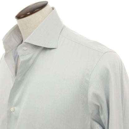 【中古】バルバ BARBA コットン ワイドカラー ドレスシャツ ライトグレー【サイズ42】【 状態ランクC 】【 メンズ 】