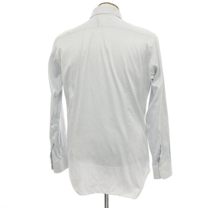 【中古】バルバ BARBA コットン ワイドカラー ドレスシャツ ライトグレー【サイズ42】【 状態ランクC 】【 メンズ 】