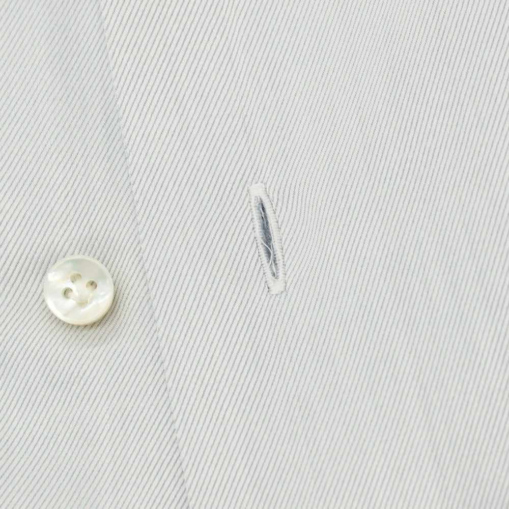 【中古】バルバ BARBA コットン ワイドカラー ドレスシャツ ライトグレー【サイズ42】【 状態ランクC 】【 メンズ 】