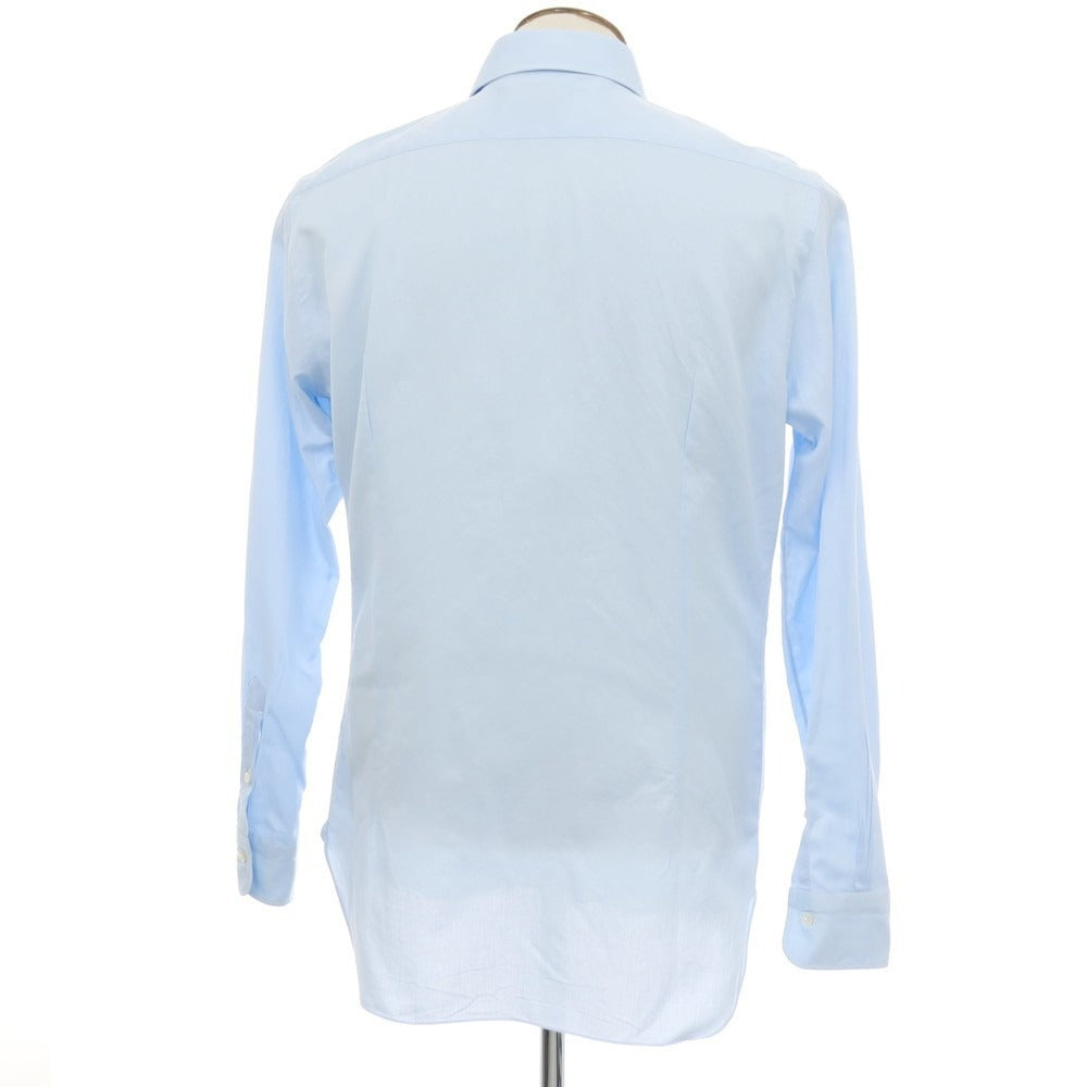 【中古】バルバ BARBA CULTO コットン セミワイドカラー ドレスシャツ ブルー【 サイズ42 】【 状態ランクC 】【 メンズ 】