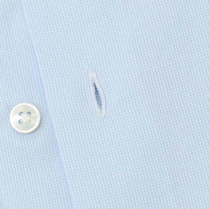 【中古】バルバ BARBA CULTO コットン セミワイドカラー ドレスシャツ ブルー【サイズ42】【 状態ランクC 】【 メンズ 】