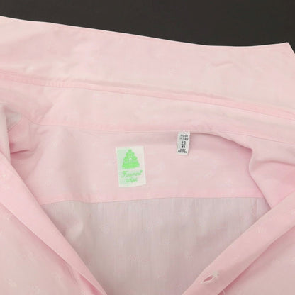 【中古】フィナモレ Finamore コットン系 ホリゾンタルカラー ドレスシャツ ピンク【サイズ41】【 状態ランクC 】【 メンズ 】