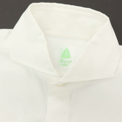 【中古】フィナモレ Finamore コットン ホリゾンタルカラー ドレスシャツ ホワイト【サイズ41】【 状態ランクC 】【 メンズ 】