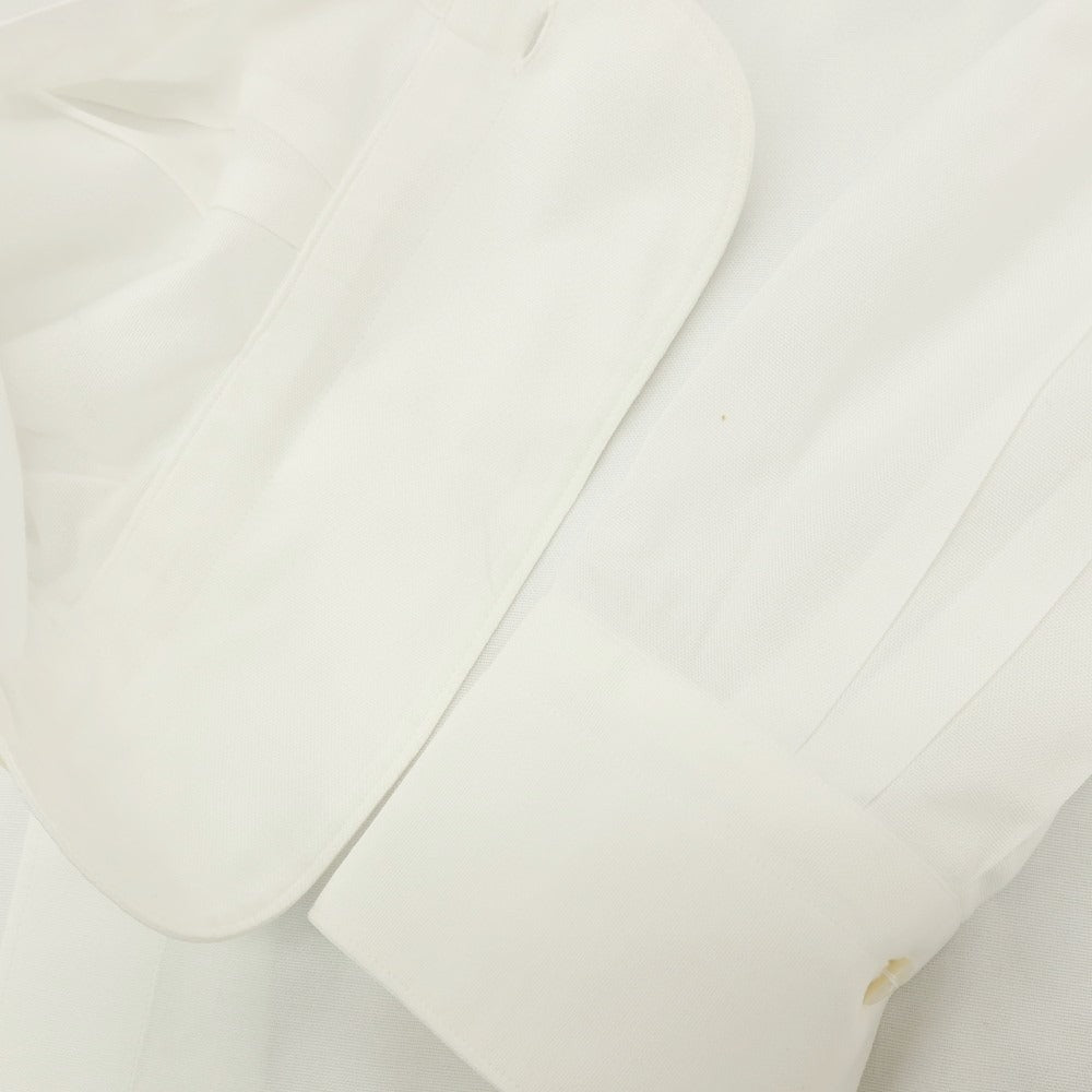 【中古】フィナモレ Finamore コットン ホリゾンタルカラー ドレスシャツ ホワイト【サイズ41】【 状態ランクC 】【 メンズ 】