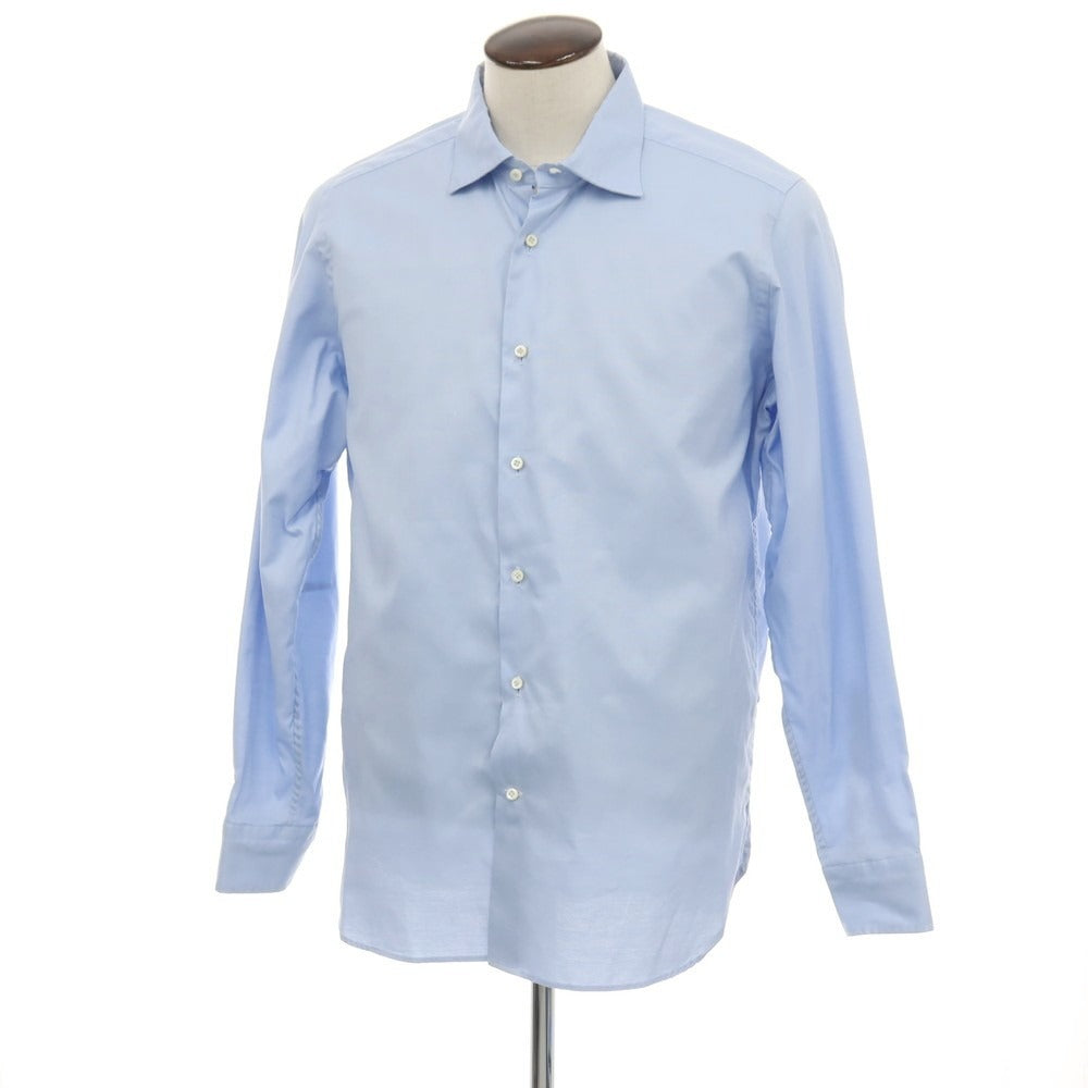 【中古】ギローバー GUY ROVER コットン系 セミワイドカラー ドレスシャツ ブルー【サイズXL】【 状態ランクB 】【 メンズ 】