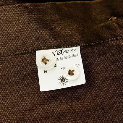 【中古】ジャンネット giannetto コットン ワイドカラー カジュアルシャツ ブラウン【サイズ42】【 状態ランクB 】【 メンズ 】