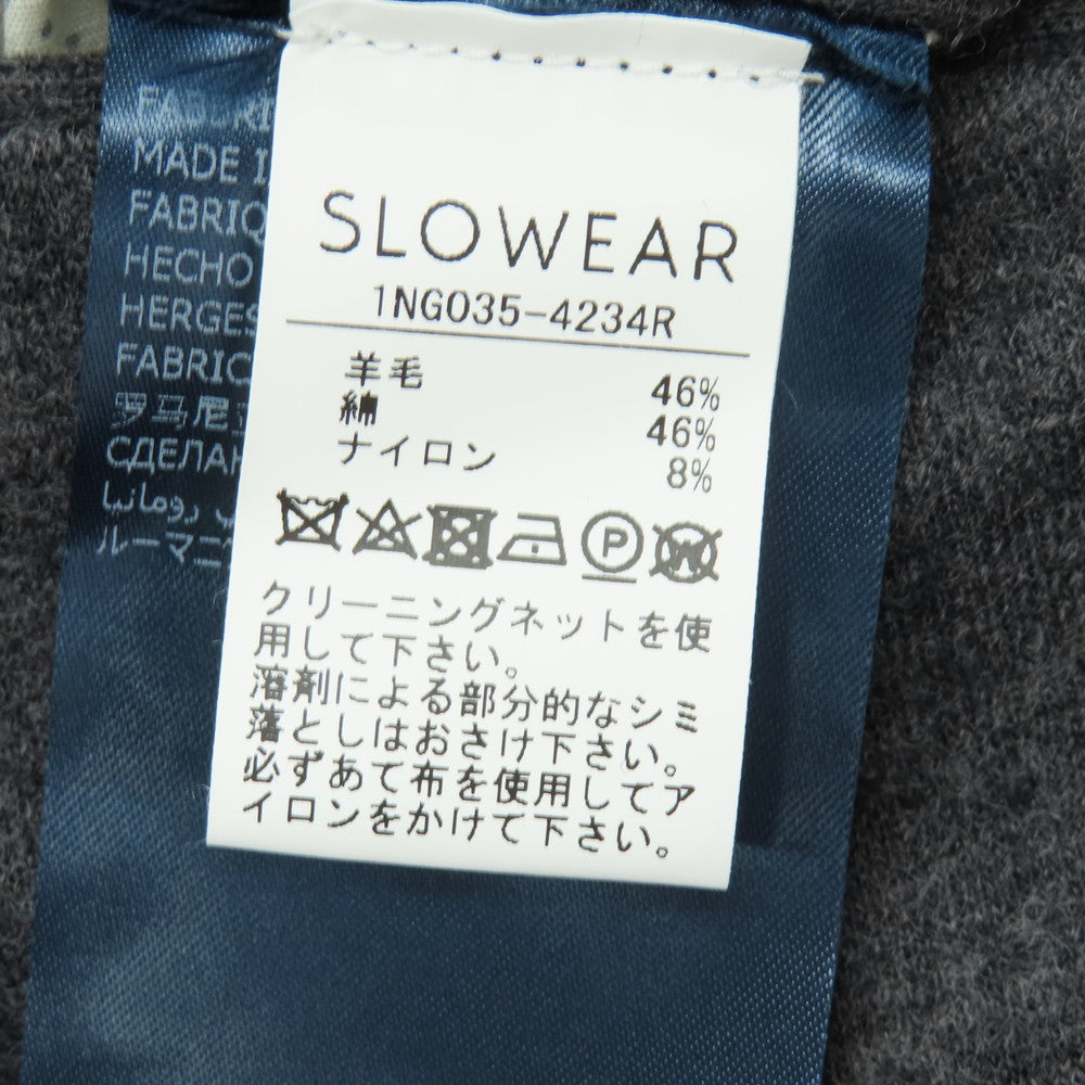 【中古】インコテックス INCOTEX ウールコットンナイロン ジャージー ドレススラックスパンツ グレー【サイズ48】【 状態ランクA 】【 メンズ 】