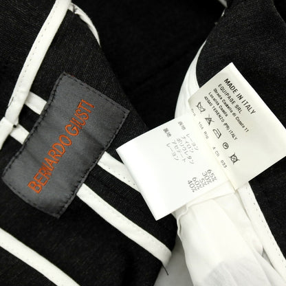 【中古】ベルナルド ジュスティ BERNARDO GIUSTI SUPERB レーヨンナイロン ジャージー イージーパンツ チャコールグレー【サイズ50】【 状態ランクA 】【 メンズ 】