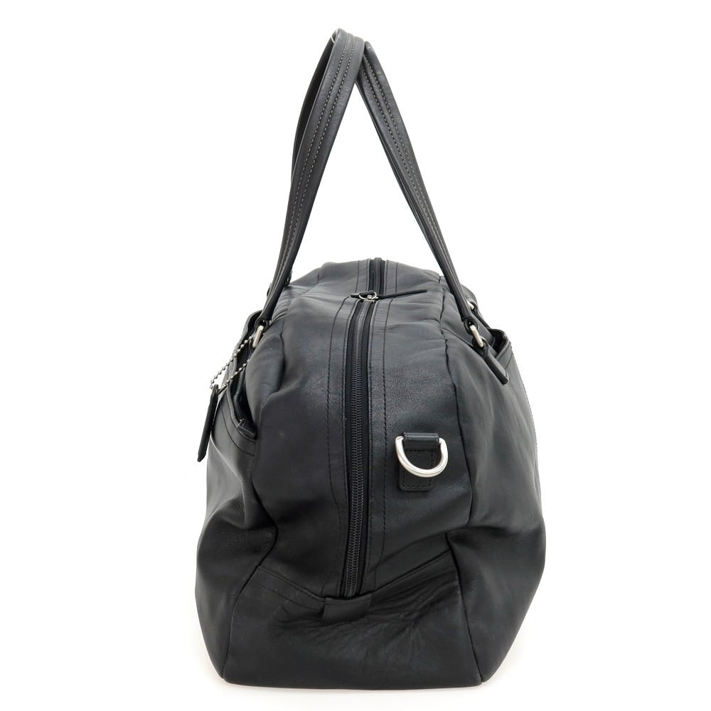 【中古】コーチ COACH レザー ボストンバッグ ブラック【 状態ランクB 】【 ユニセックス 】