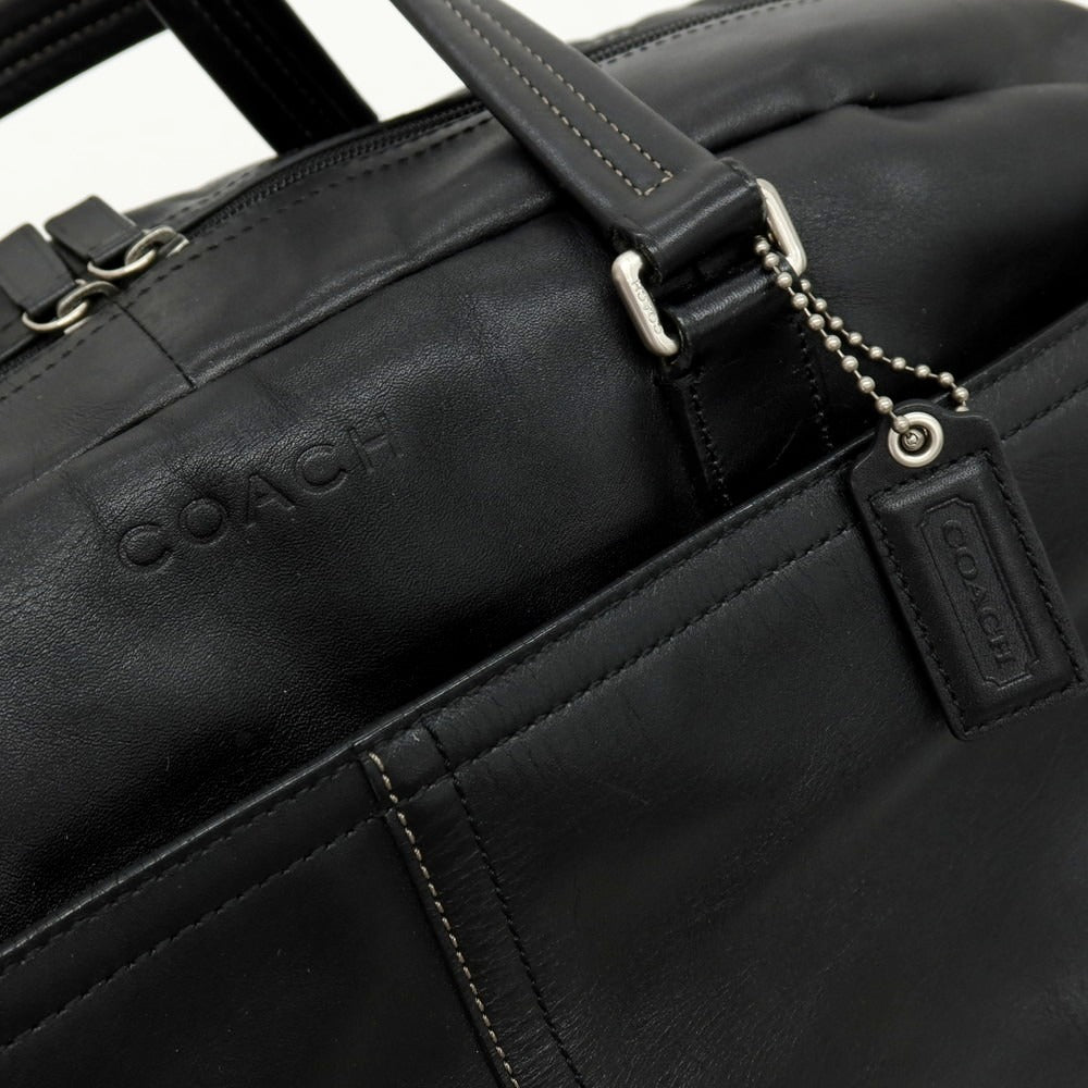 【中古】コーチ COACH レザー ボストンバッグ ブラック【 状態ランクB 】【 ユニセックス 】