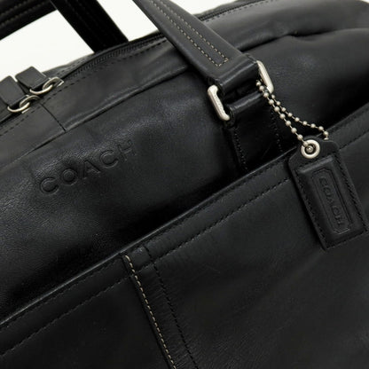 【中古】コーチ COACH レザー ボストンバッグ ブラック【 状態ランクB 】【 ユニセックス 】