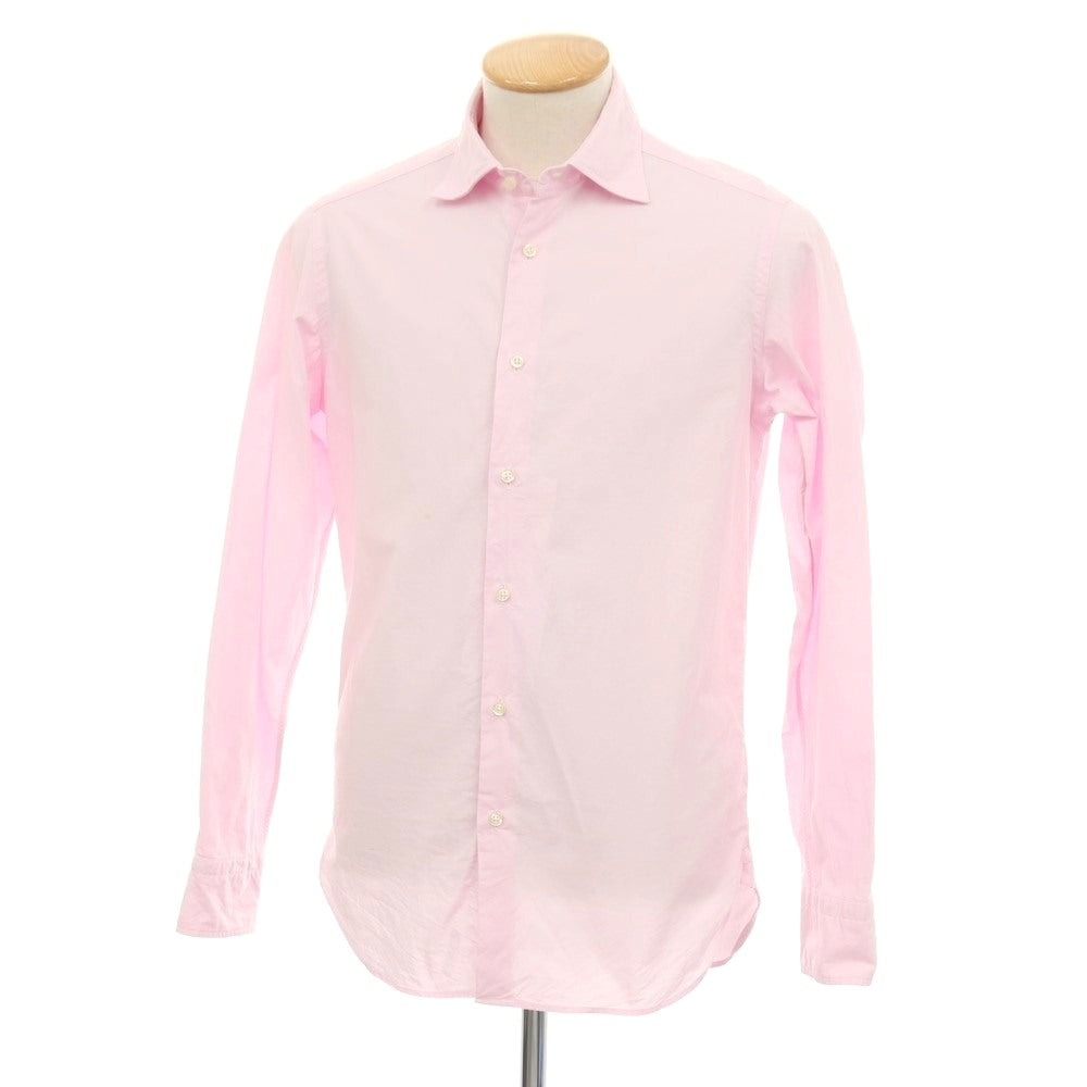【中古】ギローバー GUY ROVER コットン セミワイドカラー ドレスシャツ ピンク【サイズS】【 状態ランクC 】【 メンズ 】