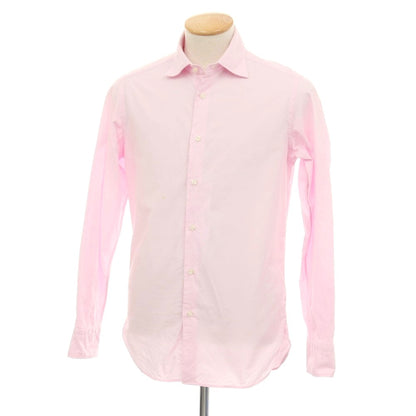 【中古】ギローバー GUY ROVER コットン セミワイドカラー ドレスシャツ ピンク【サイズS】【 状態ランクC 】【 メンズ 】