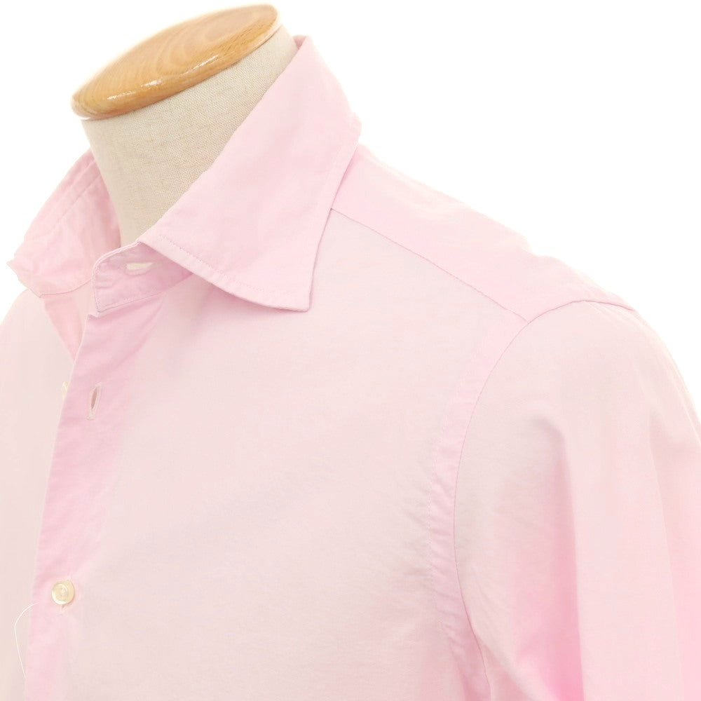 【中古】ギローバー GUY ROVER コットン セミワイドカラー ドレスシャツ ピンク【サイズS】【 状態ランクC 】【 メンズ 】