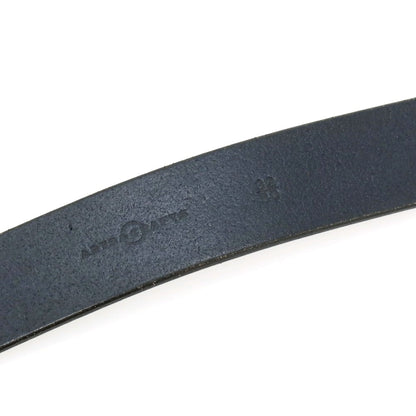 【中古】アーツアンドクラフツ ARTS&amp;CRAFTS BEAUTY&amp;YOUTH UNITED ARROWS別注 TENDER SQUARE BELT レザー ベルト ブラックネイビーxシルバー【サイズ32/80】【 状態ランクA 】【 メンズ 】