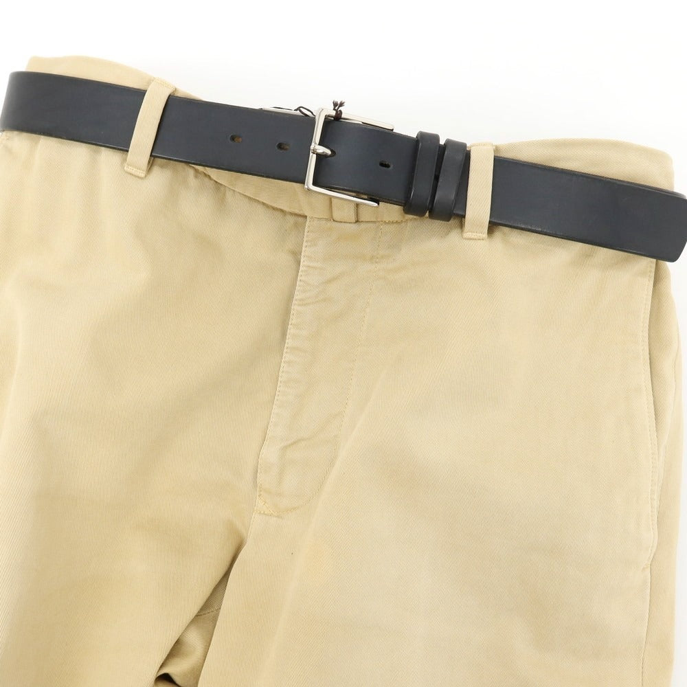 【中古】アーツアンドクラフツ ARTS&amp;CRAFTS BEAUTY&amp;YOUTH UNITED ARROWS別注 TENDER SQUARE BELT レザー ベルト ブラックネイビーxシルバー【サイズ32/80】【 状態ランクA 】【 メンズ 】