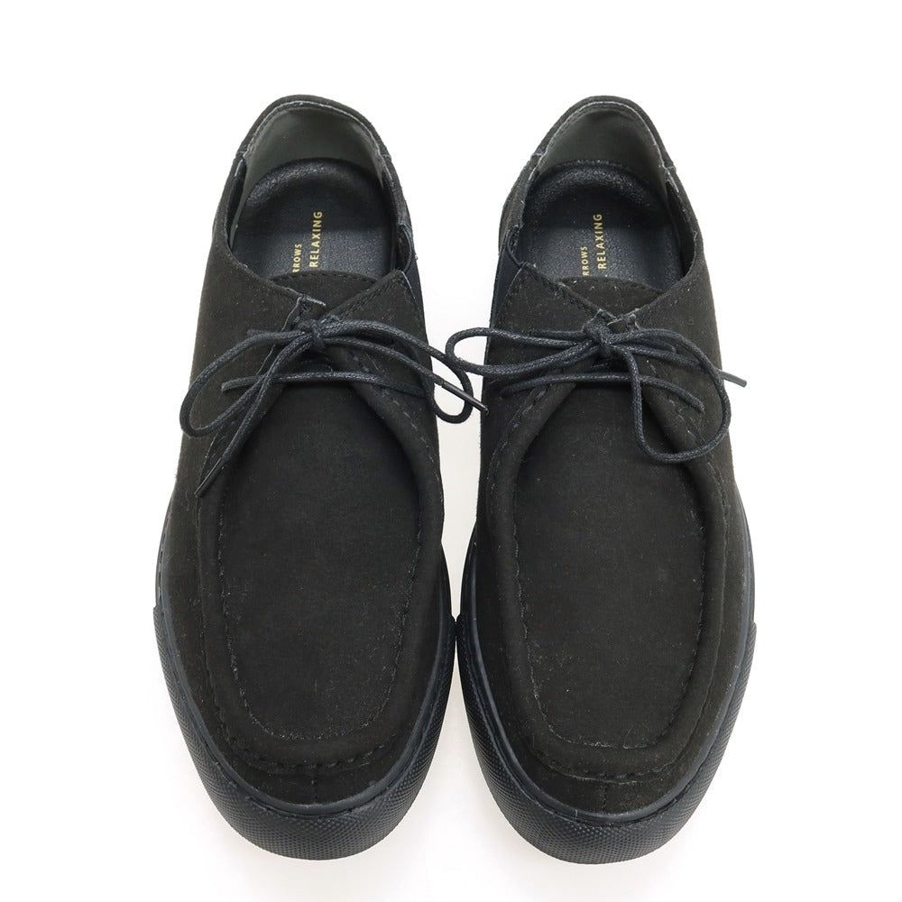 【中古】グリーンレーベルリラクシング green label relaxing スエード スニーカー ブラック【サイズ26.5】【 状態ランクB 】【 メンズ 】
