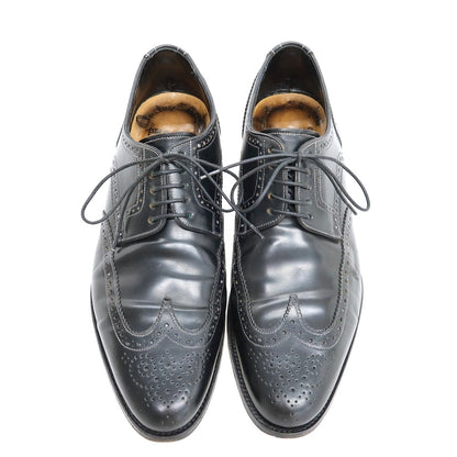 【中古】サントーニ Santoni コードバン ウイングチップ ブラック【サイズ5 1/2】【 状態ランクB 】【 メンズ 】