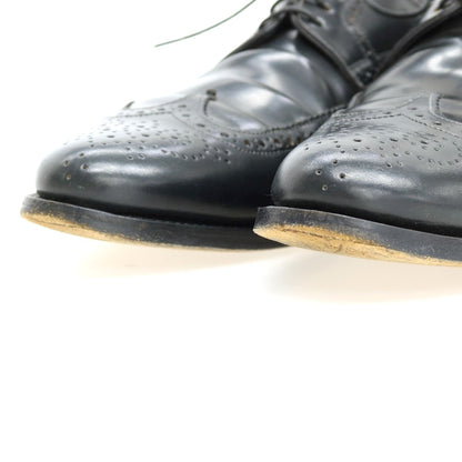 【中古】サントーニ Santoni コードバン ウイングチップ ブラック【サイズ5 1/2】【 状態ランクB 】【 メンズ 】