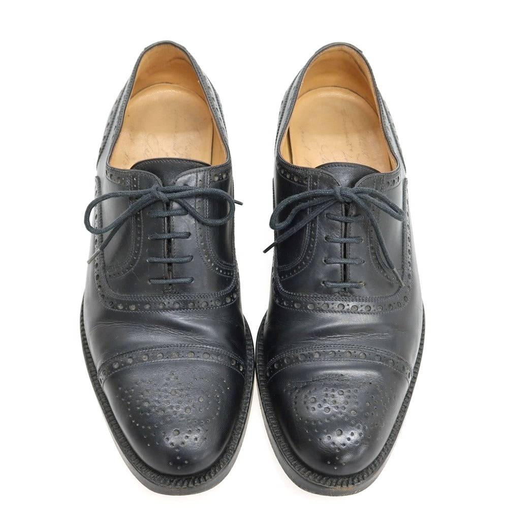 【中古】シルバノラッタンジ Silvano Lattanzi カーフ ウイングチップ ブラック【サイズ6】【 状態ランクC 】【 メンズ 】