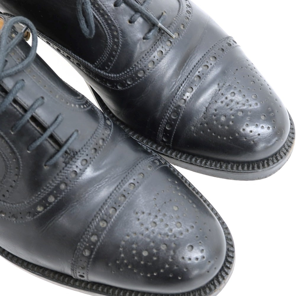 【中古】シルバノラッタンジ Silvano Lattanzi カーフ ウイングチップ ブラック【サイズ6】【 状態ランクC 】【 メンズ 】