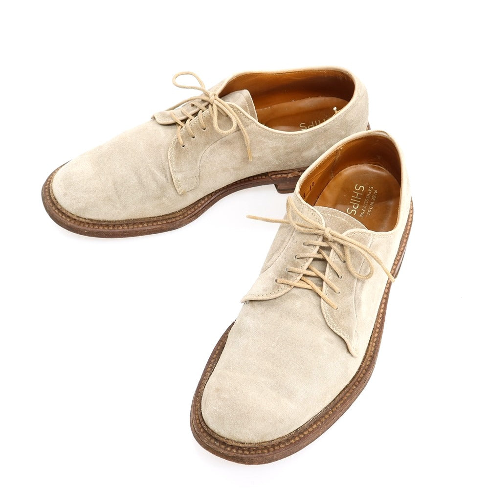 【中古】オールデン ALDEN ×SHIPS スエード ドレスシューズ サンドベージュ【サイズ7Ｄ】【 状態ランクD 】【 メンズ 】