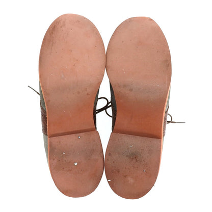 【中古】ウォークオーバー WALK OVER スエードレザー ドレスシューズ グレーxブラウン【サイズ7】【 状態ランクC 】【 メンズ 】