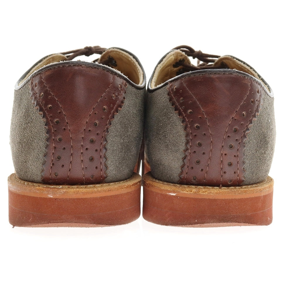 【中古】ウォークオーバー WALK OVER スエードレザー ドレスシューズ グレーxブラウン【サイズ7】【 状態ランクC 】【 メンズ 】