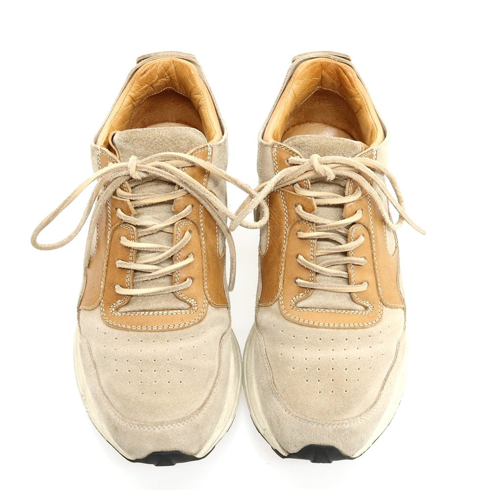 【中古】ブッテロ BUTTERO スエードレザー スニーカー サンドベージュ【サイズ39】【 状態ランクC 】【 メンズ 】