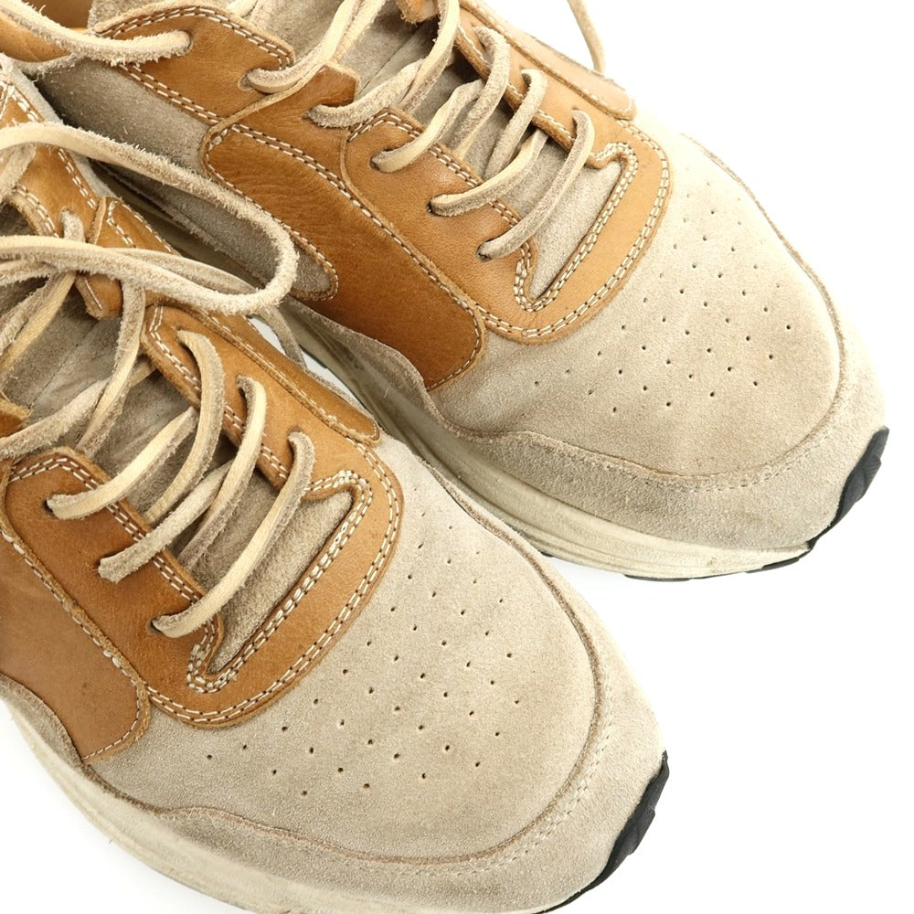 【中古】ブッテロ BUTTERO スエードレザー スニーカー サンドベージュ【サイズ39】【 状態ランクC 】【 メンズ 】
