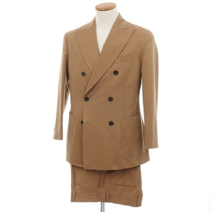 【中古】ボリオリ BOGLIOLI K.JACKET ウールコットン ダブルスーツ オレンジブラウン【サイズ上46/下48】【 状態ランクA 】【 メンズ 】