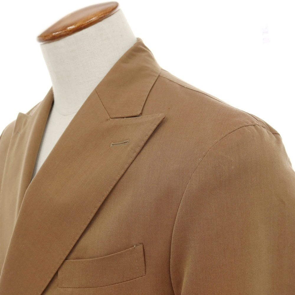 【中古】ボリオリ BOGLIOLI K.JACKET ウールコットン ダブルスーツ オレンジブラウン【サイズ上46/下48】【 状態ランクA 】【 メンズ 】[BPD]