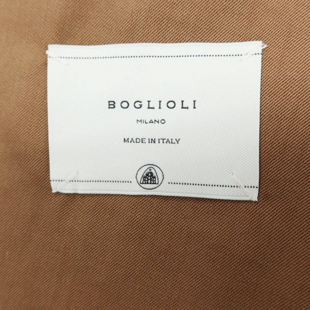 【中古】ボリオリ BOGLIOLI K.JACKET ウールコットン ダブルスーツ オレンジブラウン【サイズ上46/下48】【 状態ランクA 】【 メンズ 】