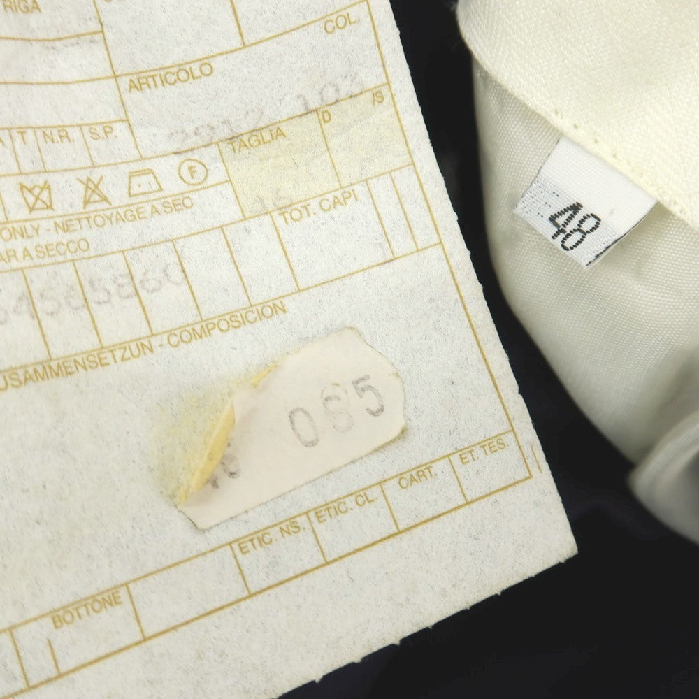 【中古】グリフォーニ GRIFONI ウール ストライプ 2つボタンスーツ ネイビー【サイズ上46/下48】【 状態ランクC 】【 メンズ 】