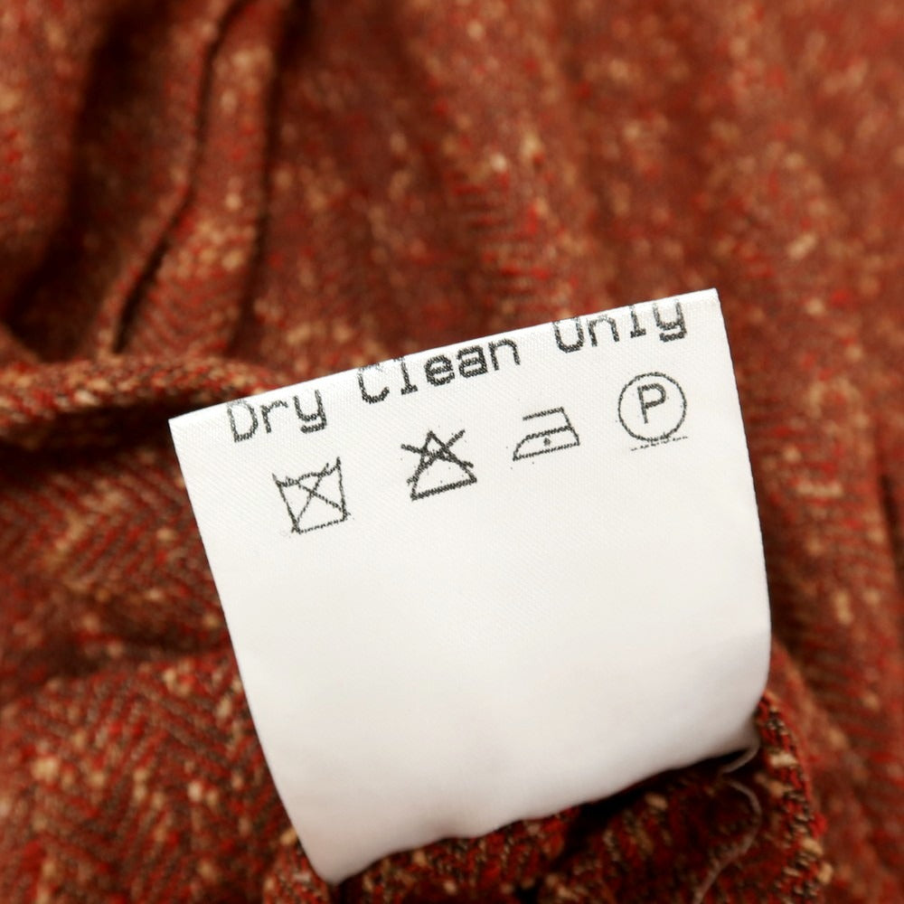 【中古】エルネスト ernesto GFB ツーピース リネンポリエステルコットン 2B カジュアルジャケット ダークレッド系【サイズ48】【 状態ランクB 】【 メンズ 】