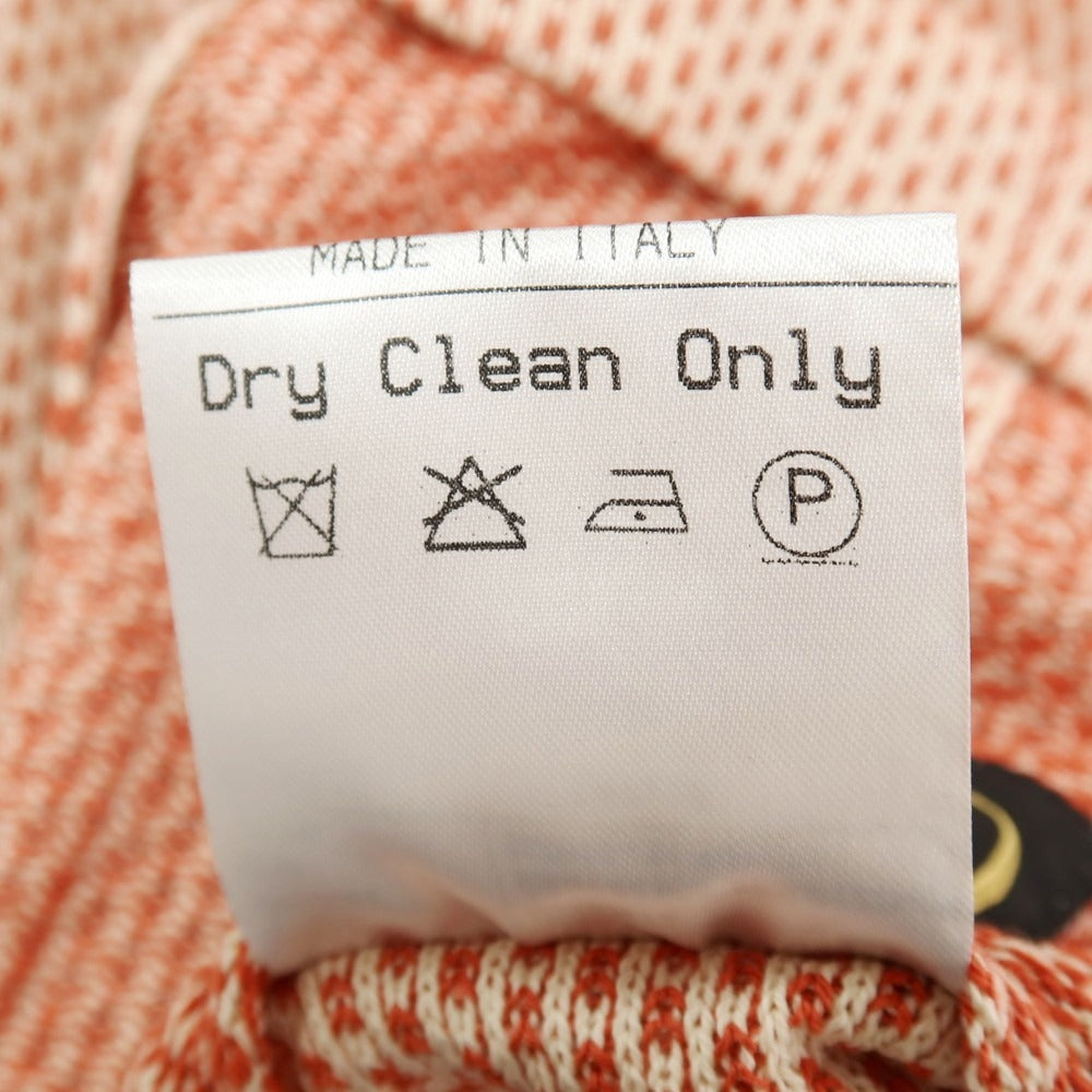 【中古】エルネスト ernesto GFB コットン ダブル4B カジュアルジャケット オレンジxアイボリー【サイズ48】【 状態ランクB 】【 メンズ 】