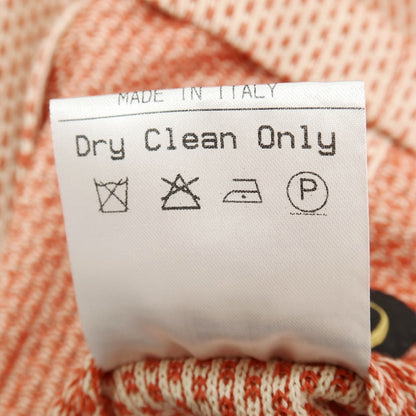 【中古】エルネスト ernesto GFB コットン ダブル4B カジュアルジャケット オレンジxアイボリー【サイズ48】【 状態ランクB 】【 メンズ 】